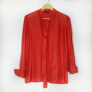 Red Rag & Bone Silk Florance Blouse